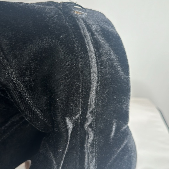 Black velvet boots women size 9M over the knee-high boots - Picture 4 of 8